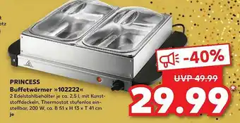 Kaufland Princess Buffetwärmer 102222 Angebot