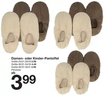 Zeeman Damen oder Kinder-Pantoffel Angebot