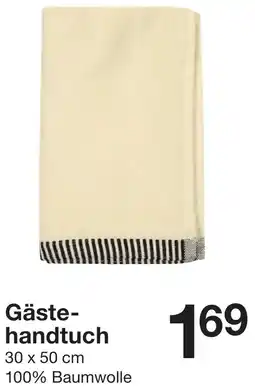 Zeeman Gästehandtuch Angebot