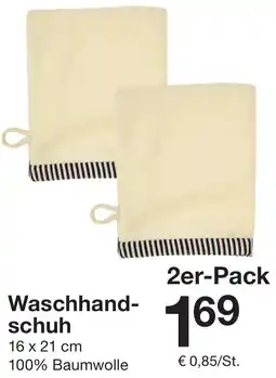 Zeeman Waschhandschuh Angebot