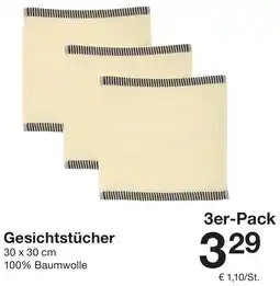 Zeeman Gesichtstücher Angebot