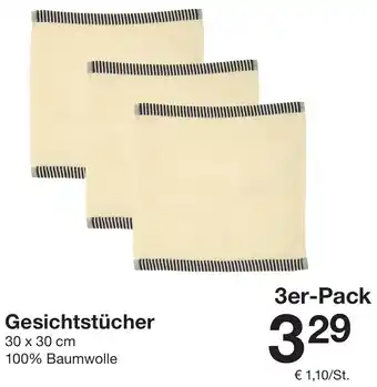 Zeeman Gesichtstücher Angebot