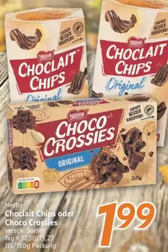 inkoop Nestlé Choclait Chips oder Choco Crossies Angebot