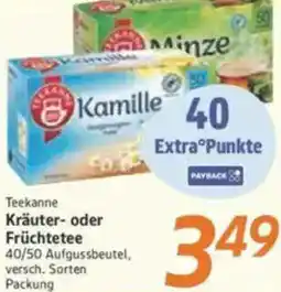 inkoop Teekanne Kräuter- oder Früchtetee Angebot