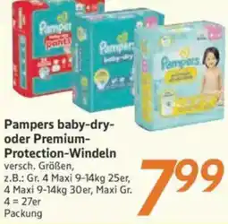 inkoop Pampers baby-dry oder Premium Protection-Windeln Angebot