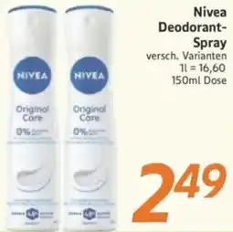 inkoop Nivea Deodorant Spray Angebot