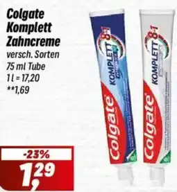 Simmel Colgate Komplett Zahncreme Angebot