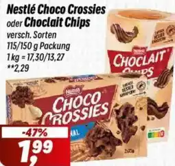 Simmel Nestlé Choco Crossies oder Choclait Chips Angebot