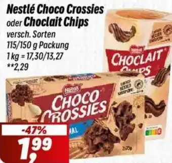 Simmel Nestlé Choco Crossies oder Choclait Chips Angebot
