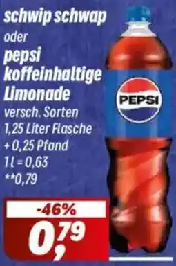Simmel Schwip schwap oder pepsi koffeinhaltige Limonade Angebot