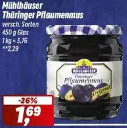 Simmel Mühlhäuser Thüringer Pflaumenmus Angebot