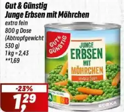 Simmel Gut & Günstig Junge Erbsen mit Möhrchen Angebot