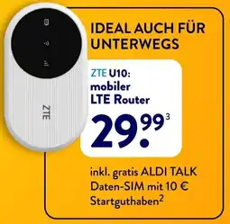 Aldi Süd ZTE U10: mobiler LTE Router Angebot