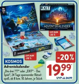 Aldi Süd KOSMOS Adventskalender Angebot