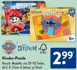 Aldi Süd Kinder-Puzzle Angebot