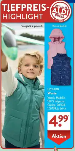 Aldi Süd LILY & DAN Weste Angebot