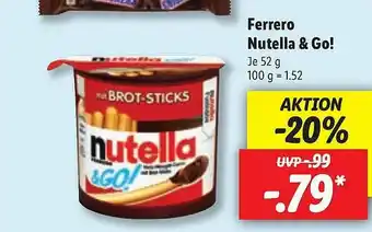Lidl Ferrero Nutella & Go! Angebot