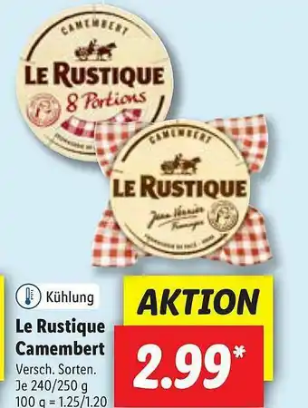 Lidl Le Rustique Camembert Angebot