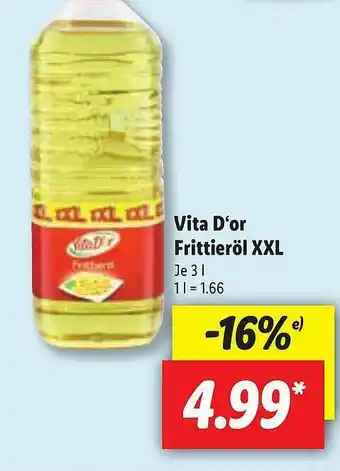 Lidl Vita D'or Frittieröl XXL Angebot