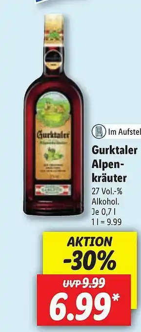 Lidl Gurktaler Alpenkräuter Angebot