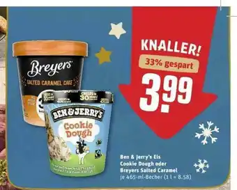 REWE Ben & Jerry's Cookie Doygh Oder Breyers Salted Caramel Angebot