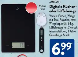 Aldi Süd AMBIANO Digitale Küchen- oder Löffelwaage Angebot