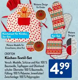 Aldi Süd CROFTON Küchen-Textil-Set Angebot