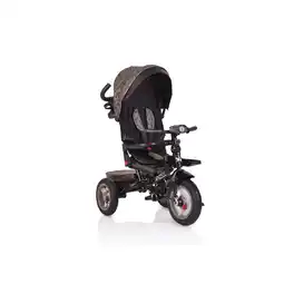 Netto Marken-Discount Tricycle, Dreirad Jockey Gummireifen Musik Sitz drehbar Schubstange verstellbar beige Angebot