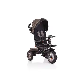Netto Marken-Discount Tricycle, Dreirad Jockey Gummireifen Musik Sitz drehbar Schubstange verstellbar beige Angebot