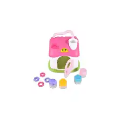 Netto Marken-Discount Moni Sortierspiel Elfenhaus QX-91163E Musik, Licht Formsortierspiel Formen Griff rosa Angebot