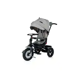 Netto Marken-Discount Lorelli Tricycle Jaguar 4 in 1 Gummireifen, Sitz drehbar, Stange, verstellbar hellgrau Angebot
