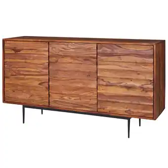 Netto Marken-Discount KADIMA DESIGN Charmantes Sheesham Sideboard, 150 cm Breit, 3 Türen, Ideal für moderne Wohnräume Angebot