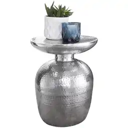 Netto Marken-Discount KADIMA DESIGN Dekotisch ENNS: Orientalisch, Hammerschlagstruktur, Aluminium, 15 kg Belastbarkeit Angebot