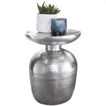 Netto Marken-Discount KADIMA DESIGN Dekotisch ENNS: Orientalisch, Hammerschlagstruktur, Aluminium, 15 kg Belastbarkeit Angebot