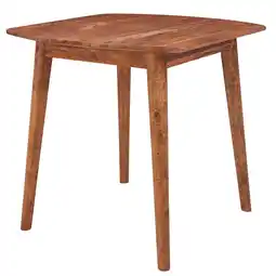 Netto Marken-Discount KADIMA DESIGN Sheeshamholz Esszimmertisch, 80x80 cm, robust und langlebig im Landhausstil Angebot
