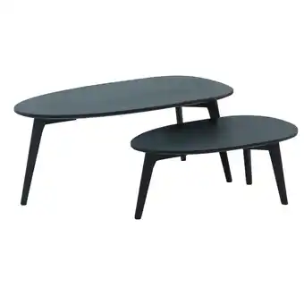 Netto Marken-Discount KADIMA DESIGN Retro Couchtische aus Mango Massivholz, 2er Set für stilvollen Wohnbereich Angebot