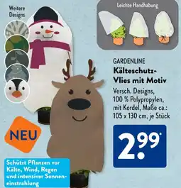 Aldi Süd GARDENLINE Kälteschutz Vlies mit Motiv Angebot