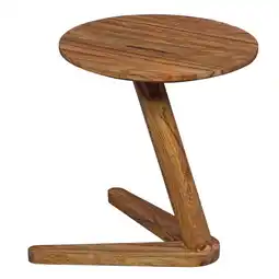 Netto Marken-Discount KADIMA DESIGN Beistelltisch Teko, Sheeshamholz, Rund, 50 cm Höhe - Einzigartig & Vielseitig Angebot