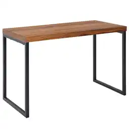 Netto Marken-Discount KADIMA DESIGN Industrie Schreibtisch, Sheesham-Massivholz/Metall, Handgefertigt, Materialmix Angebot