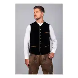 Netto Marken-Discount Trachten Weste Ludwig Samt Schwarz Angebot