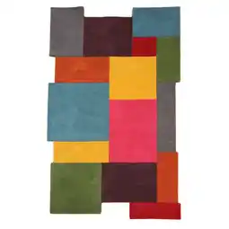 Netto Marken-Discount Handgetufteter Wollteppich Thames Eva - Geometrisch & Modern. Farbe: Multi, 200x290 cm Kadima Design Angebot