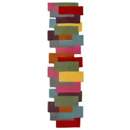Netto Marken-Discount Handgetufteter Wollteppich Thames Eva - Geometrisch & Modern. Farbe: Multi, 60x230 cm Kadima Design Angebot