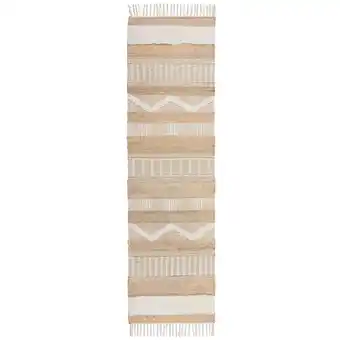 Netto Marken-Discount Handgewebter Naturteppich in Skandi-Tönen Wharfe. Farbe: Braun-Beige, 60x230 cm Kadima Design Angebot