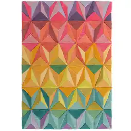 Netto Marken-Discount Luxus-Handgetufteter Wollteppich Derwent Tilly Multi-Farben. 120x170 cm Kadima Design Angebot