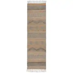 Netto Marken-Discount Handgewebter Naturteppich in Skandi-Tönen Wharfe. Farbe: Braun-Grau, 60x230 cm Kadima Design Angebot