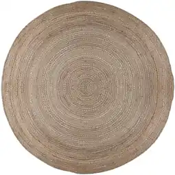 Netto Marken-Discount Handgewebter Jute-Teppich in Naturtönen Eden. Farbe: Braun, 180x180 cm Kadima Design Angebot