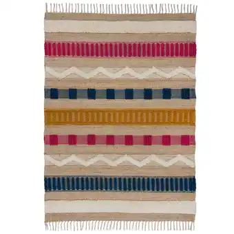 Netto Marken-Discount Handgewebter Naturteppich in Skandi-Tönen Wharfe. Farbe: Multi, 120x170 cm Kadima Design Angebot