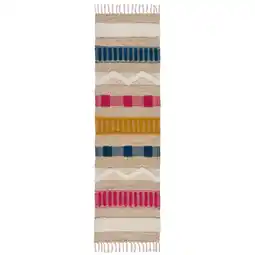 Netto Marken-Discount Handgewebter Naturteppich in Skandi-Tönen Wharfe. Farbe: Multi, 60x230 cm Kadima Design Angebot