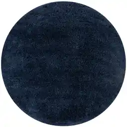 Netto Marken-Discount Strapazierfähiger & Kuscheliger Hochflor-Teppich Lyne. Farbe: Blau, 133x133 cm Kadima Design Angebot