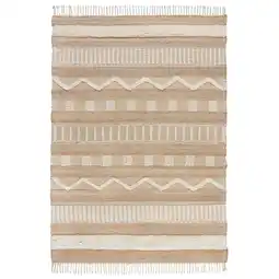 Netto Marken-Discount Handgewebter Naturteppich in Skandi-Tönen Wharfe. Farbe: Braun-Beige, 120x170 cm Kadima Design Angebot